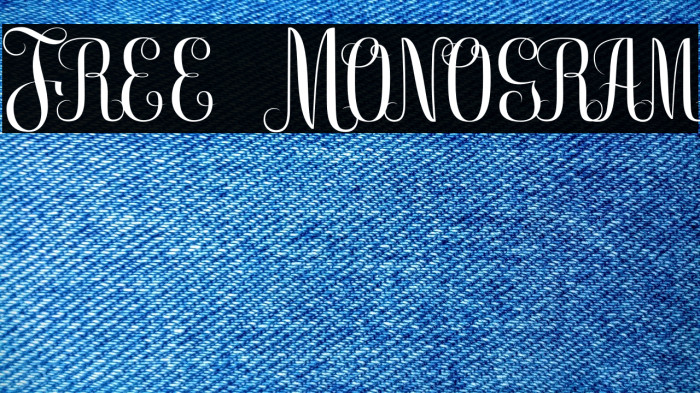 Free Monogram Example 1