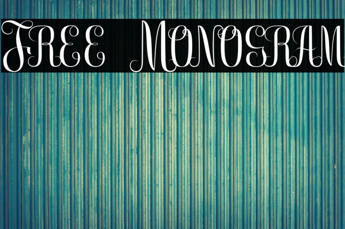 Free Monogram Example 2