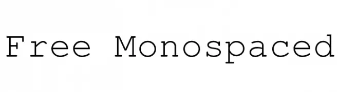 Free Monospaced  Fuentes Gratis Descargar