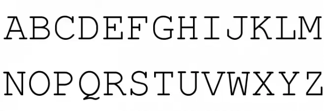 Free Monospaced Fonte MAIÚSCULAS