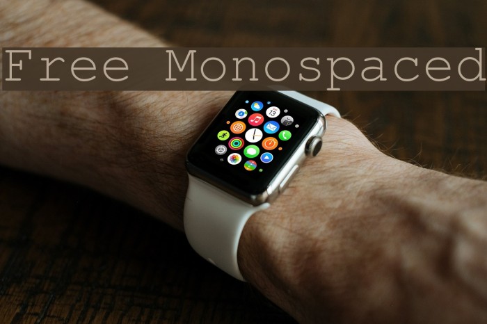Free Monospaced Font examples