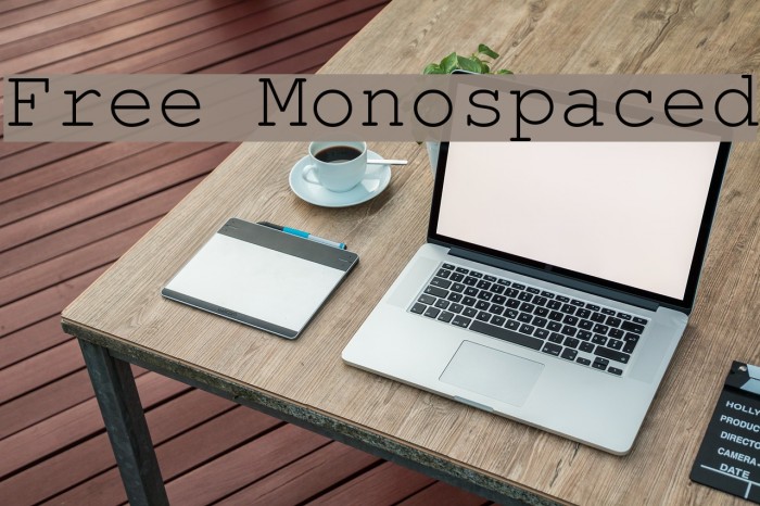Free Monospaced Font examples