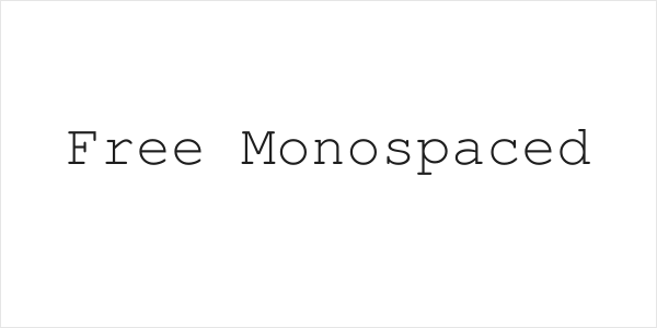 Free Monospaced Logo