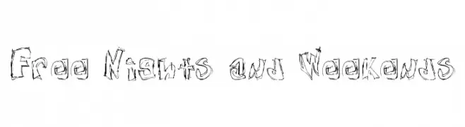 Free Nights and Weekends  font caratteri gratis