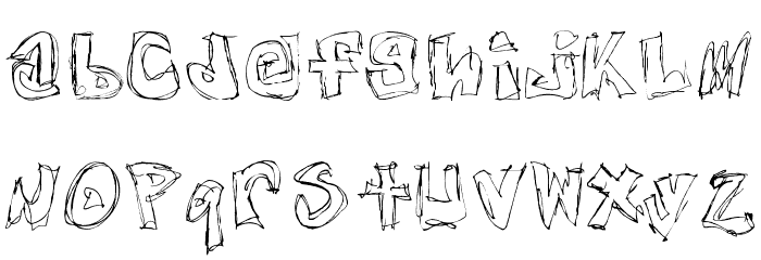 Free Nights and Weekends Font LOWERCASE
