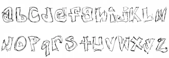 Free Nights and Weekends Schriftart Kleinbuchstaben