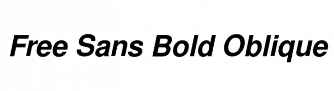 Free Sans Bold Oblique  Скачать бесплатные шрифты
