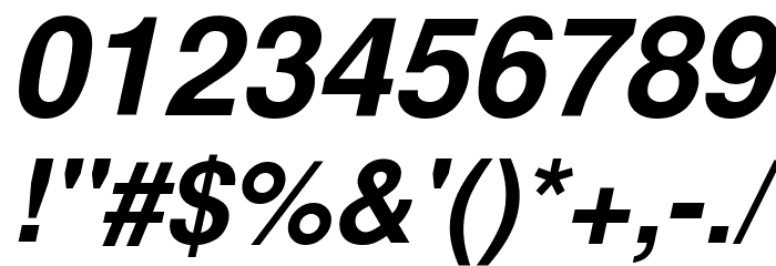 Free Sans Bold Oblique Font OTHER CHARS