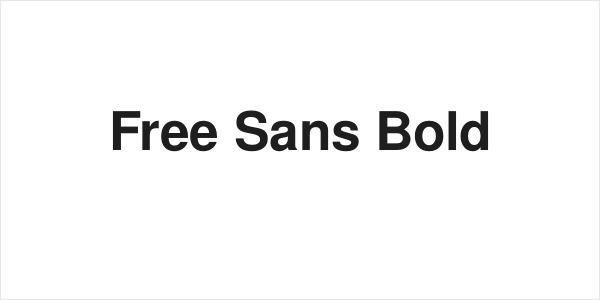 Free Sans Bold Logo