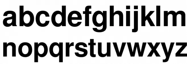 Free Sans Bold Caratteri MINUSCOLO