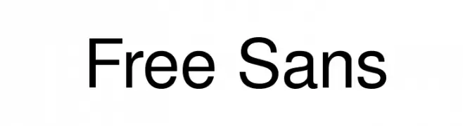 Free Sans  Скачать бесплатные шрифты