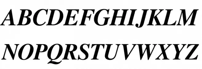 Free Serif Bold Italic Fonte MAIÚSCULAS