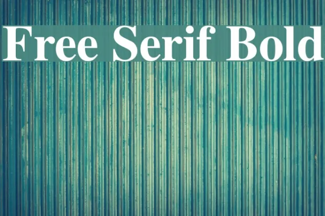 Free Serif Bold Example 2
