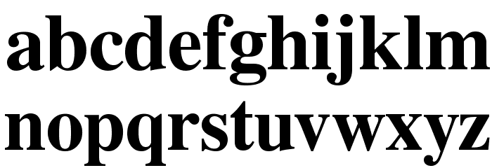 Free Serif Bold Font LOWERCASE