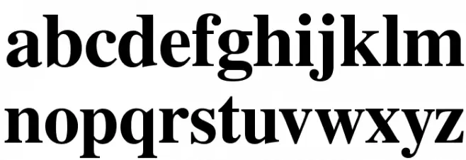 Free Serif Bold Fuentes MINÚSCULAS