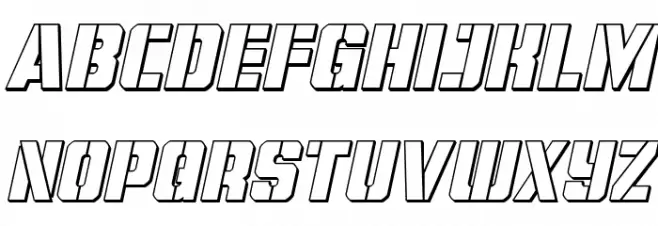 Free Shipping 3D Italic Schriftart Kleinbuchstaben