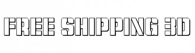 Free Shipping 3D  Free Fonts Download