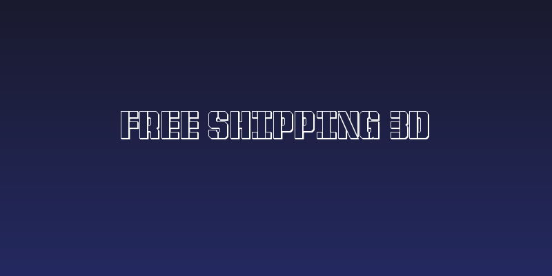 Free Shipping 3D Social Header