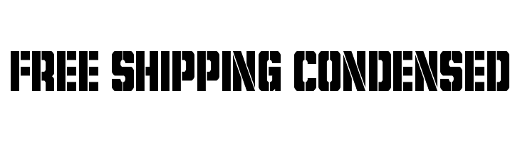 Free Shipping Condensed  font caratteri gratis