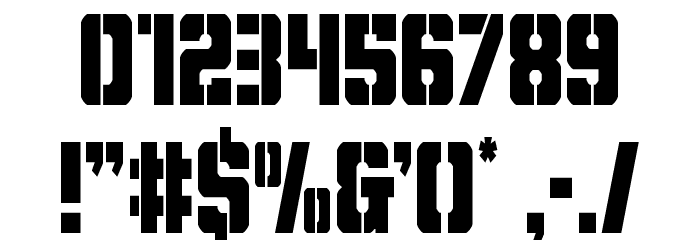 Free Shipping Condensed Font OTHER CHARS