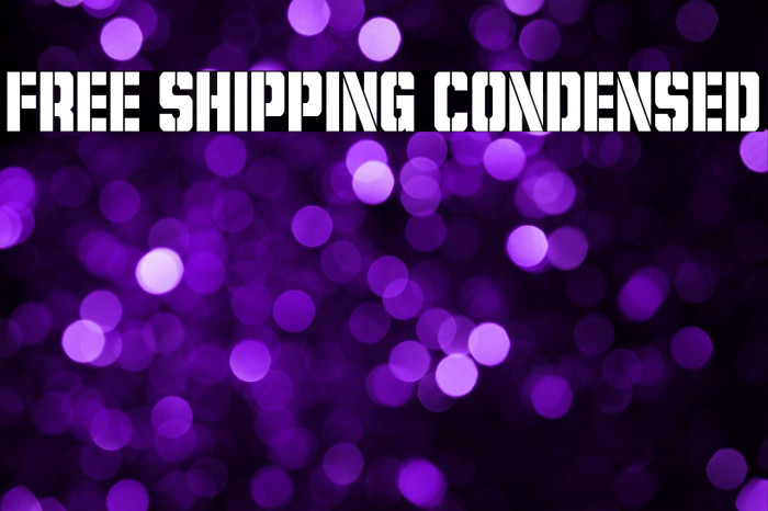 Free Shipping Condensed Example 1