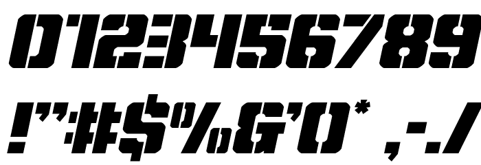 Free Shipping Expanded Italic Font OTHER CHARS