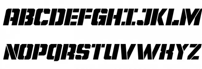 Free Shipping Expanded Italic Polices MAJUSCULES