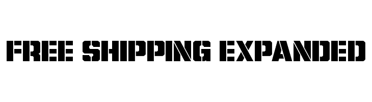 Free Shipping Expanded  免费字体下载