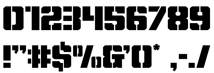 Free Shipping Expanded Font OTHER CHARS