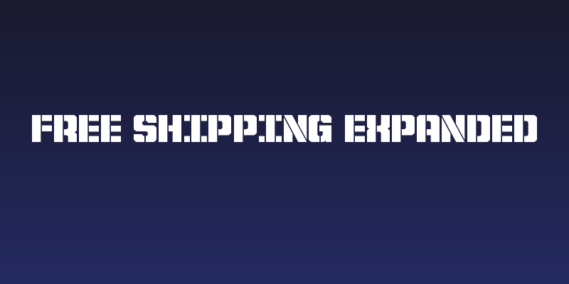 Free Shipping Expanded Social Header