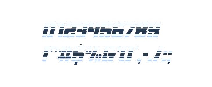 Free Shipping Gradient Italic Other Characters