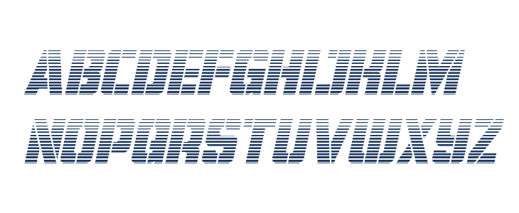 Free Shipping Gradient Italic Lowercase