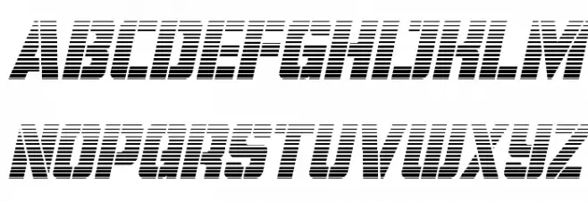 Free Shipping Gradient Italic Font LOWERCASE