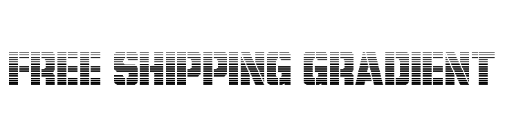 Free Shipping Gradient  免费字体下载