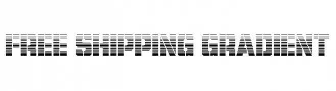 Free Shipping Gradient  font caratteri gratis