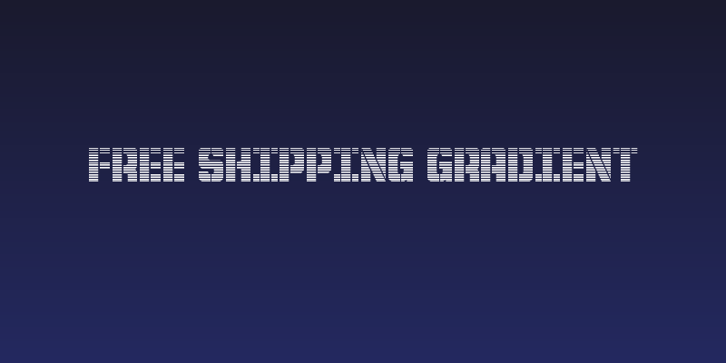 Free Shipping Gradient Social Header