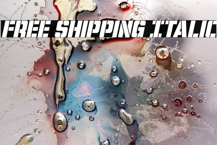 Free Shipping Italic Example 1
