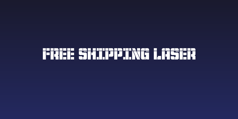 Free Shipping Laser Social Header