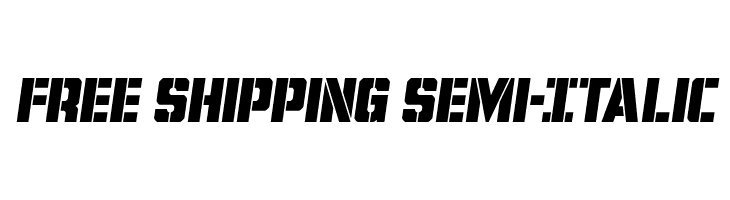 Free Shipping Semi-Italic  les polices de caractères gratuit tlcharger