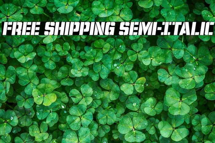 Free Shipping Semi-Italic Example 1
