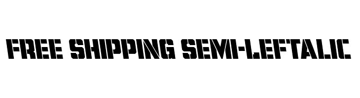 Free Shipping Semi-Leftalic  免费字体下载