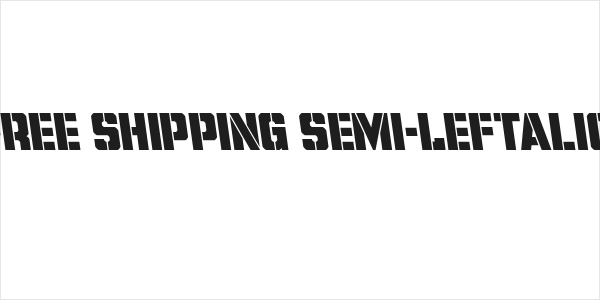 Free Shipping Semi-Leftalic Logo