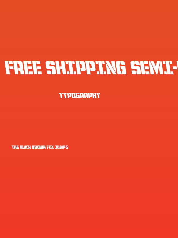 Free Shipping Semi-Leftalic Poster