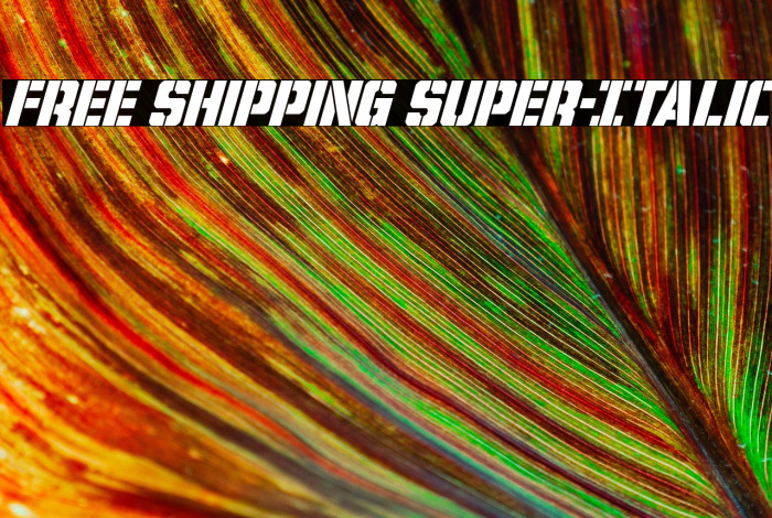 Free Shipping Super-Italic Example 2
