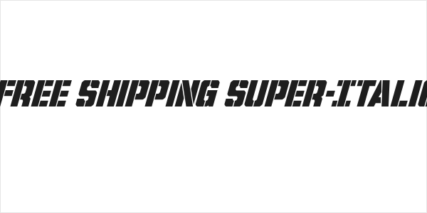 Free Shipping Super-Italic Logo