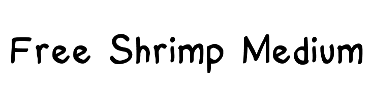 Free Shrimp Medium  font caratteri gratis
