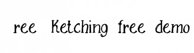 Free Sketching_free-demo  Frei Schriftart Herunterladen