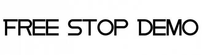 Free Stop Demo  Frei Schriftart Herunterladen