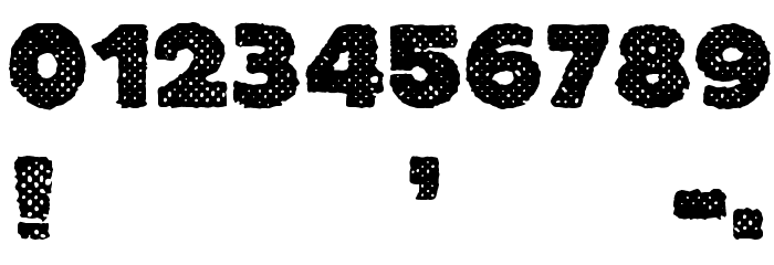 Free Thinking's Murder Font OTHER CHARS