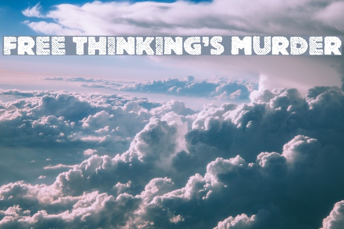 Free Thinking's Murder Font examples